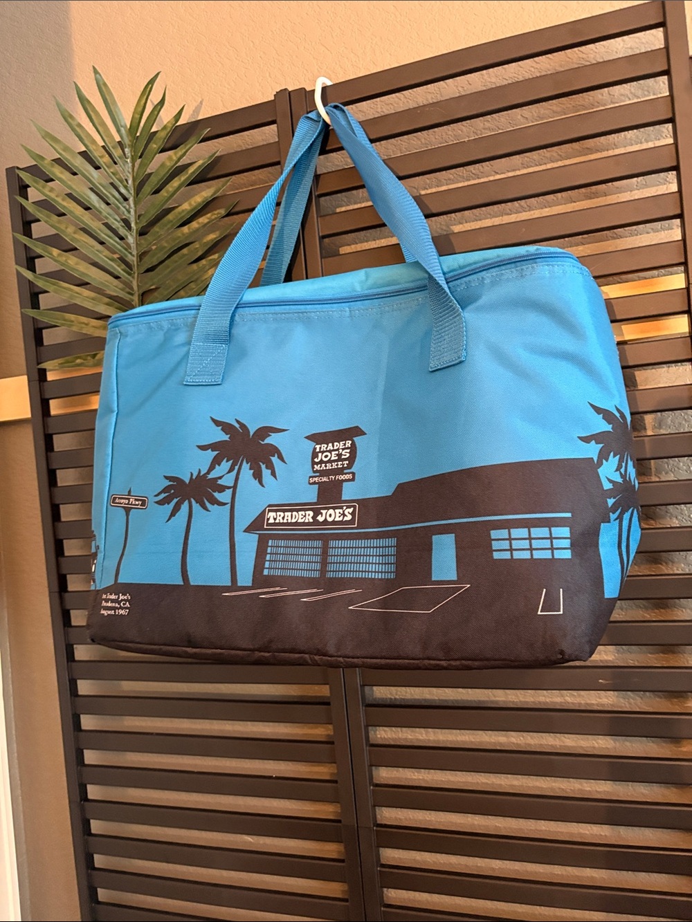 Trader Joe's Blue and Black Insulated Grocery Tote